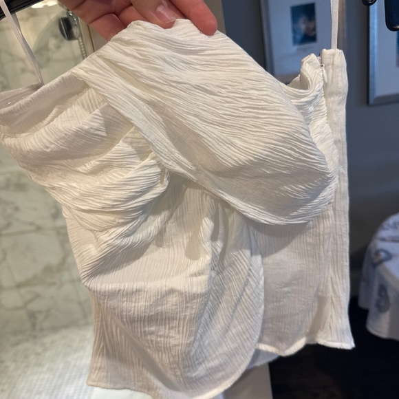 White Strapless Top - Picture 2 of 4